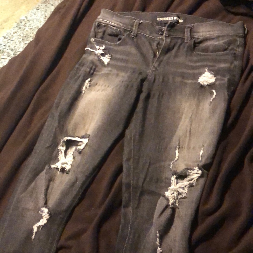 Black wash jeans